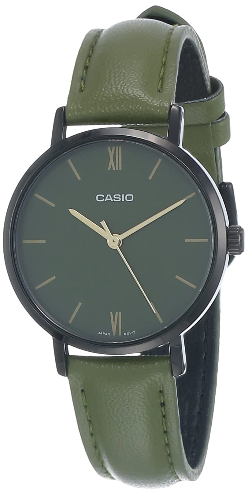 Casio Enticer Ladies Analog Green Dial Women LTP-VT02BL-3AUDF (A2002) (B09TP7FZLB) Amazon Price History, Amazon Price Tracker