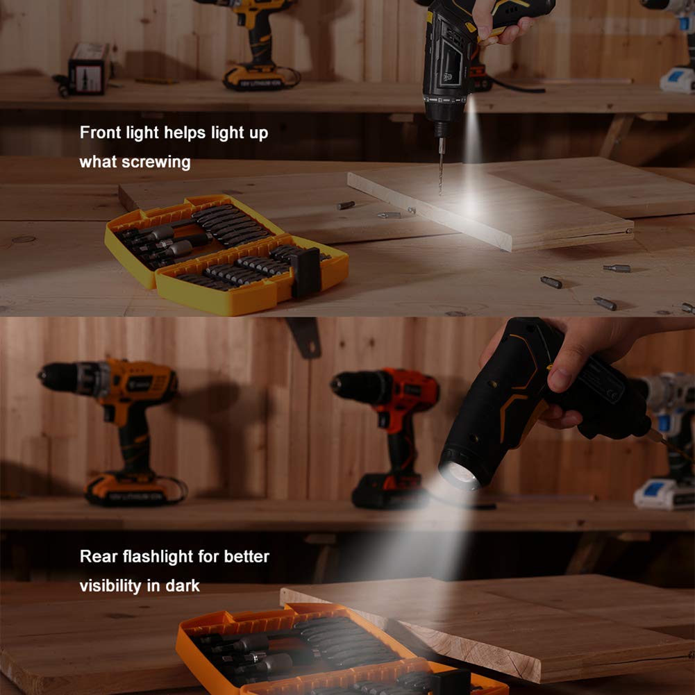 Trapano avvitatore a batteria professionale 12V, cacciavite elettrico, utensili per la lavorazione del legno fai-da-te Batterie agli ioni di litio Coppia massima 32Nm, 2 velocità p