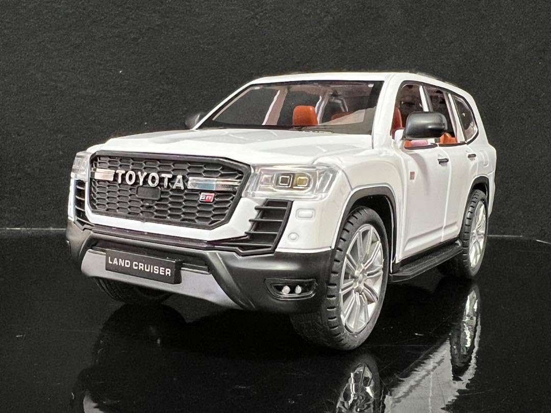 トヨタ ランドクルーザー LC300 1_24 LC300 ホワイト H88 TOYOTA GR ランドクルーザー LC300 1⁄24 ミニカー 全3色 ライト点灯 エンジンサウンド 合金モデル 模型 ジオラマ |  ATOMIC LINE