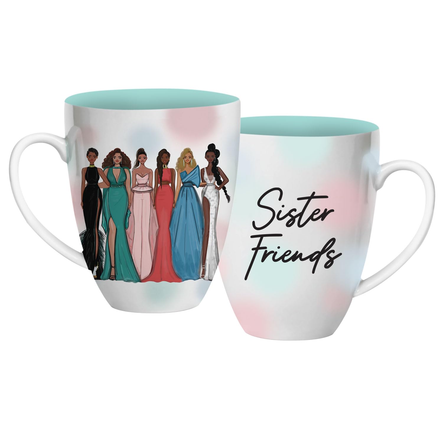 African American Expressions - Sister Friends Coffee Mug, 15 oz Dishwasher & Microwave Safe (4.25" x 3.5") CHMUG-51