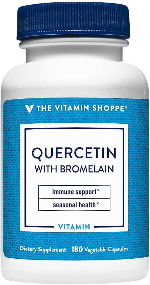 The Vitamin Shoppe Quercetin with Bromelain, Antioxidant