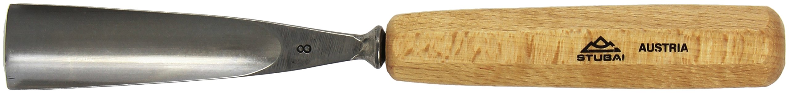 Stubai 550830 dłuto do rzeźbienia w drewnie typu 8, długość 30 mm