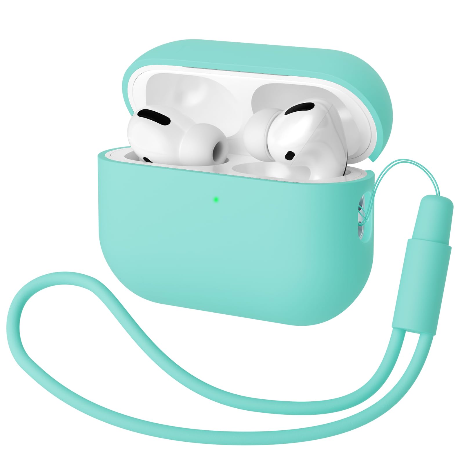 Mocarheri Funda Silicona Compatible con AirPods Pro 2.ª Generación, Ultradelgada Fundas Protectora de Silicona para AirPods Pro 2.ª Generación 2022,Menta Verde/Lavanda(2PCS) — view 26