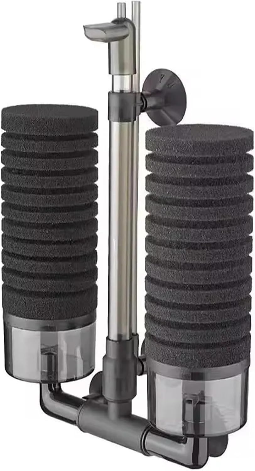 Aquarium Filter for Aquarium Fish Tank Air Pump Skimmer Biochemical Sponge Filter Aquarium Bio Filters Filtro(YU-228 with balls)
