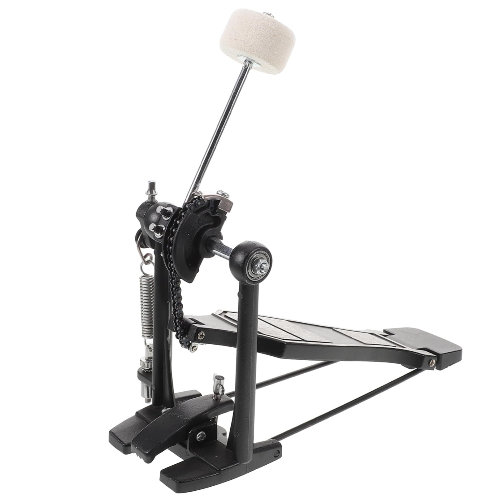 Pedale per Grancassa in Lega di Alluminio per Batteria Acustica e Jazz, Design Antiscivolo Portatile con Chiave per Tamburo, per Esercitazioni e Performance
