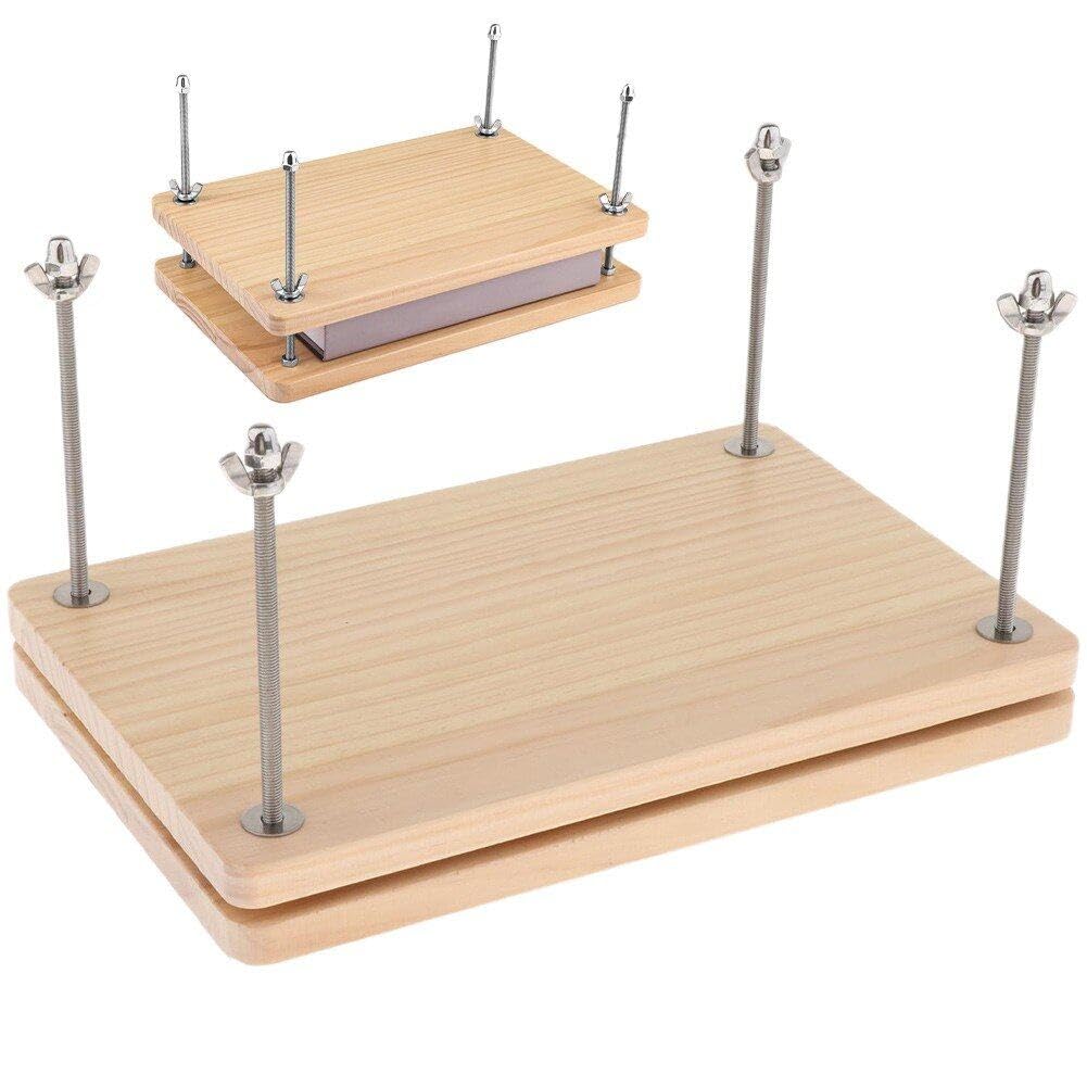 Amazon.co.jp: 木製製本プレスツール 長方形 木製 製本プレス