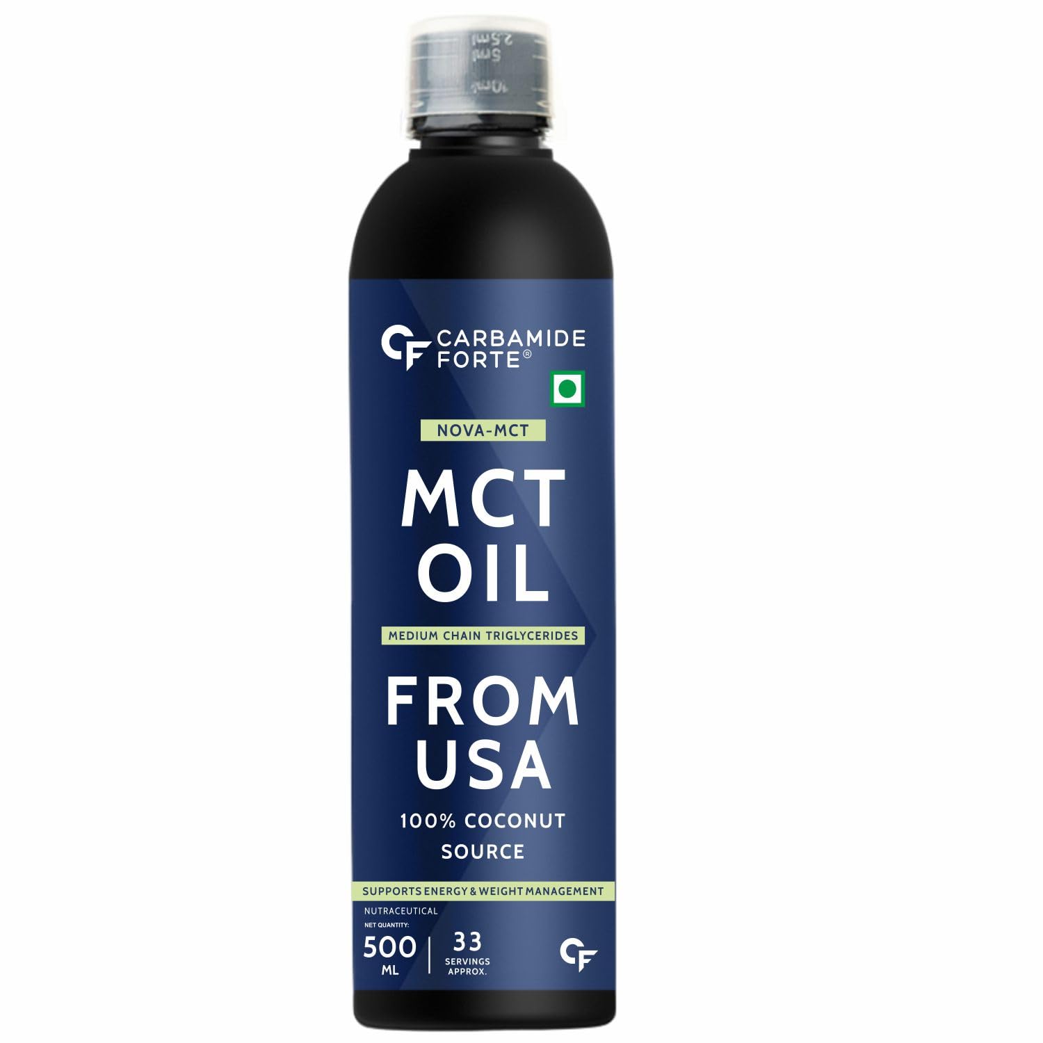 Carbamide Forte Pure MCT Oil C8 From USA | 100% Coconut Source | Keto & Paleo Friendly - 500ml Vegetarian Oil (B08DFVL7NV) Amazon Price History, Amazon Price Tracker
