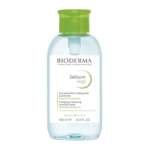 Bioderma - Sébium H2O - Agua Micelar - Limpieza y Eliminación de Maquillaje - para Piel Combinación a Grasa