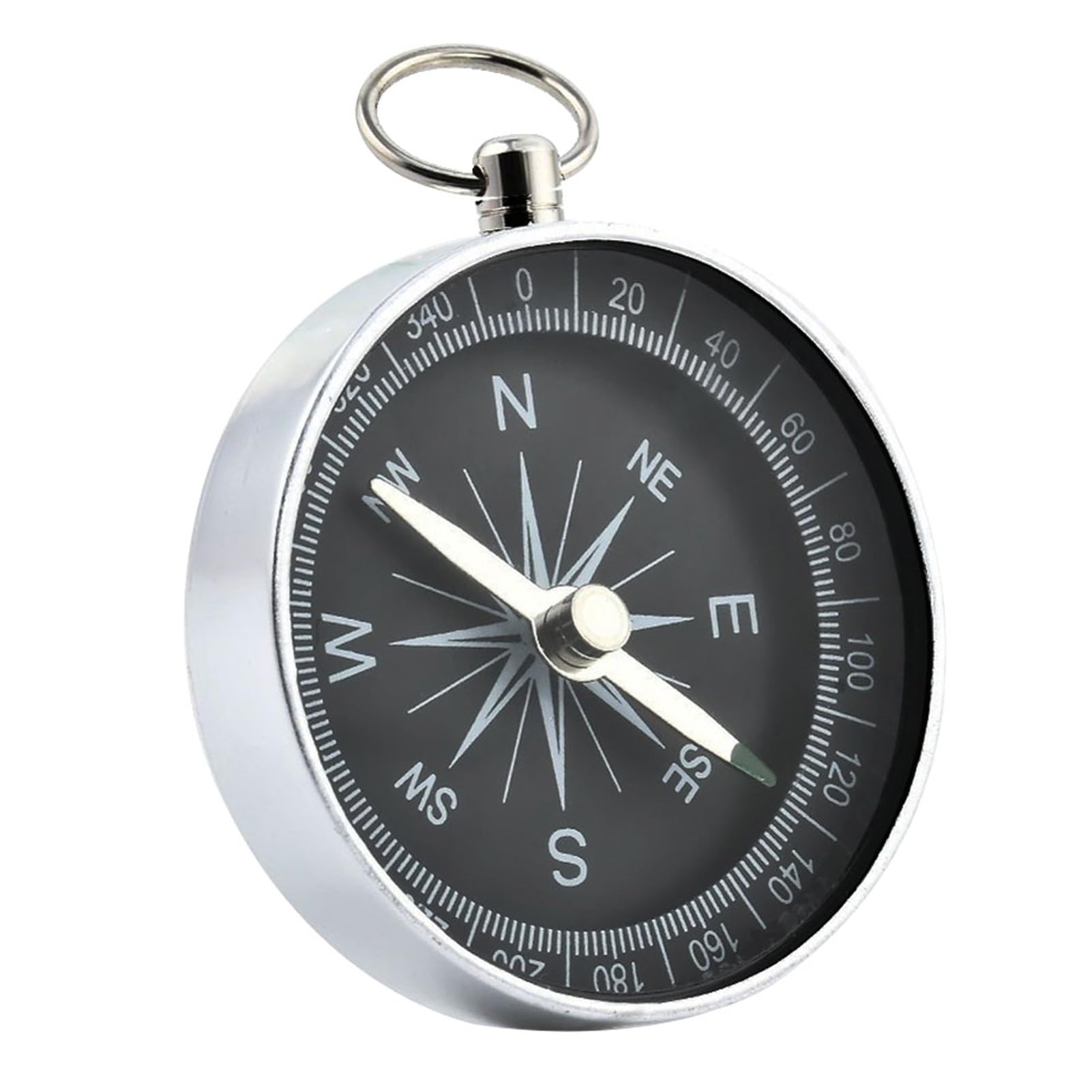 Ulafbwur A Compass Portable Metal Compass Outdoor Travel Camping Hiking Climbing Navigation Tool