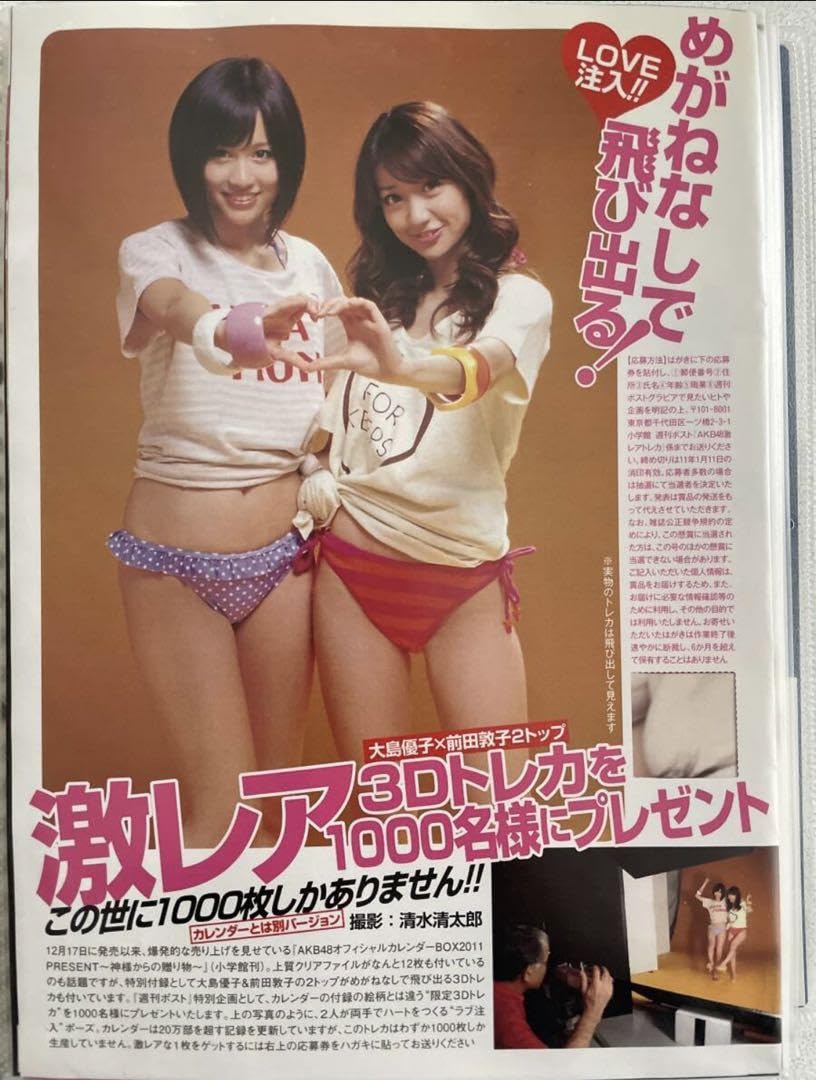 大島優子前田敦子特製3Dトレカ当選品