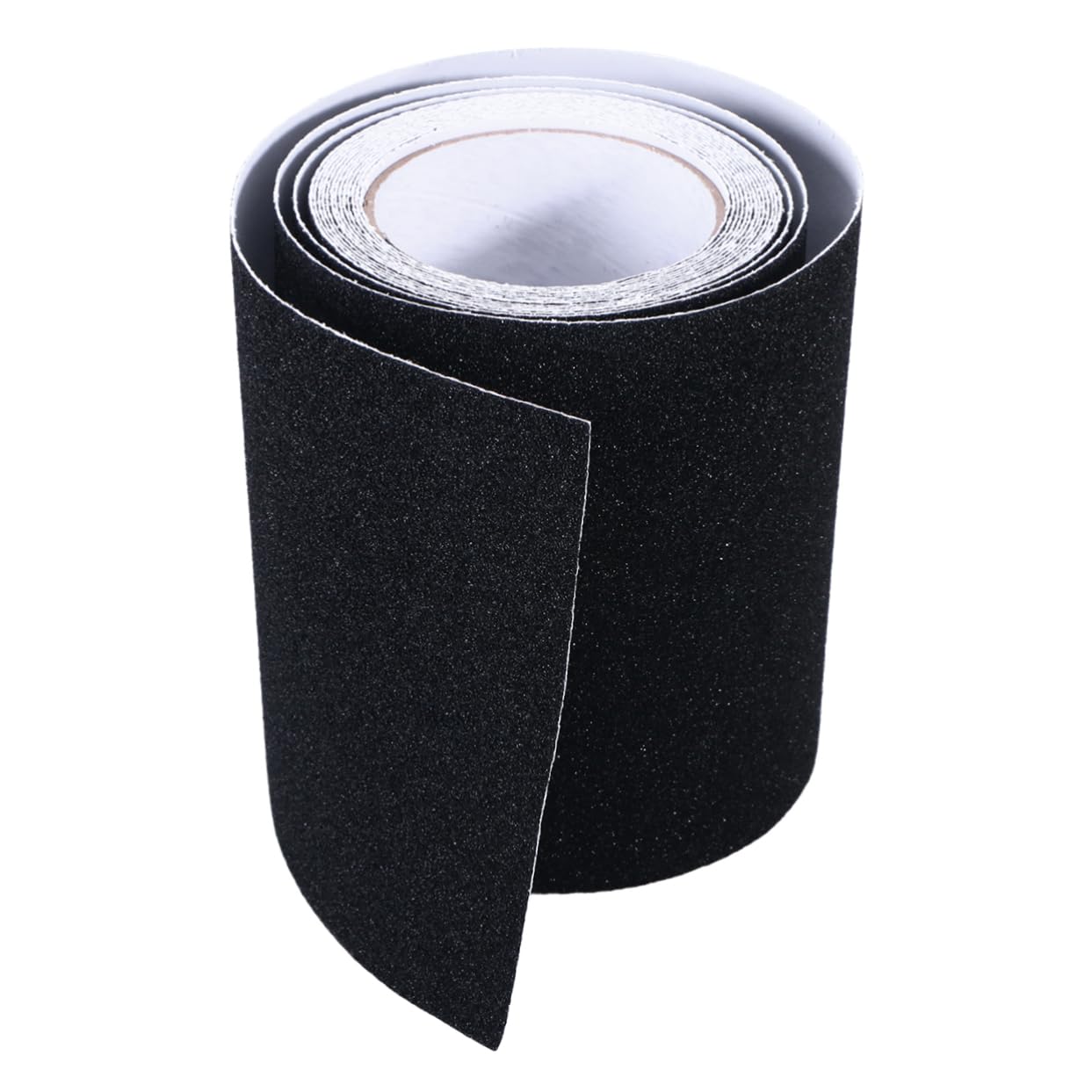 Nastro Antiscivolo Nero per Scale, Strisce 5m X 15cm Tagliabili | Gradini e Rampe, Adesivo in Pvc Pp Pet Alluminio, Superficie Anti-slip per Posa Pratica