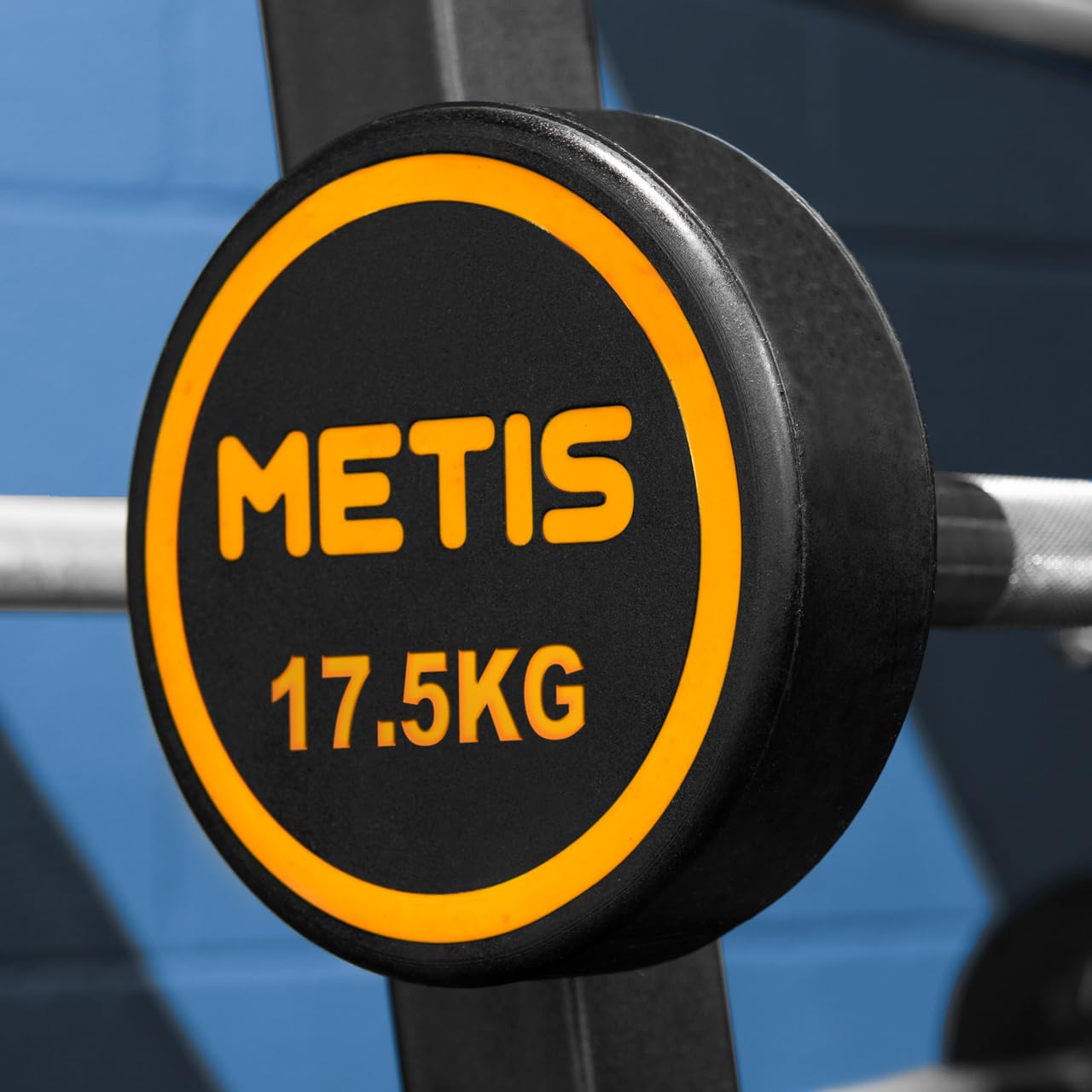 METIS Gumowe obciążniki sztangi [10 kg – 45 kg] – profesjonalna sztanga do treningów całego ciała, idealne do siłowni i treningów domowych