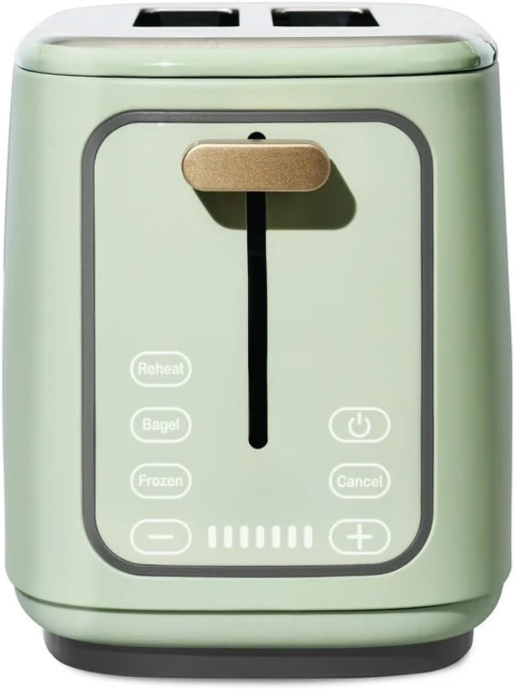2 Slice Toaster, Touch-Activated Display, Extra Wide Slots, Bagel Function, Stainless Steel Kitchen (Sage Green)