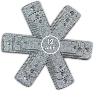 Beylini 12 Adet Tencere Tava Koruyucu Düzenleyici Çizilme Önleyici Set (Gri)