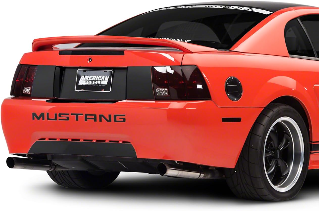 SEC10 Rear Decklid Blackout Decal; Matte Black (99-04 Mustang)