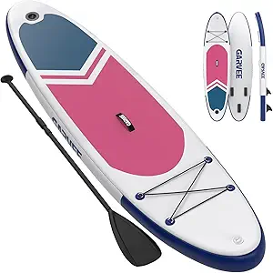 Inflatable Paddle Board for Adults, 10'6"/11" Inflatable Stand Up Paddle Board with Premium Accessories, Non-Slip EVA Deck, Ultra-Light Carry Bag, Pump, SUP Board for Adult