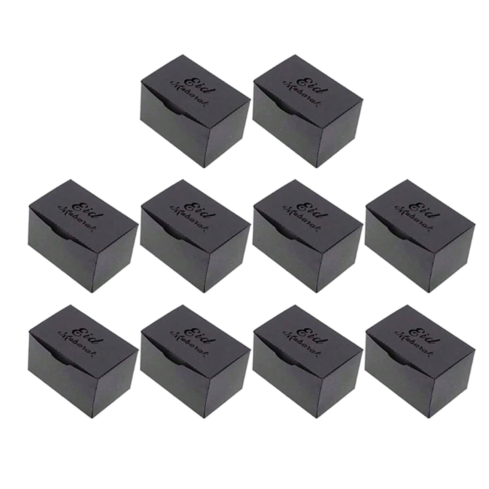Kalttoy Black 10Pieces Eid Boxes Colorful Paper Boxes Colorful Candy Box School Event Supplies For Party Charm And Present Elegant Gift
