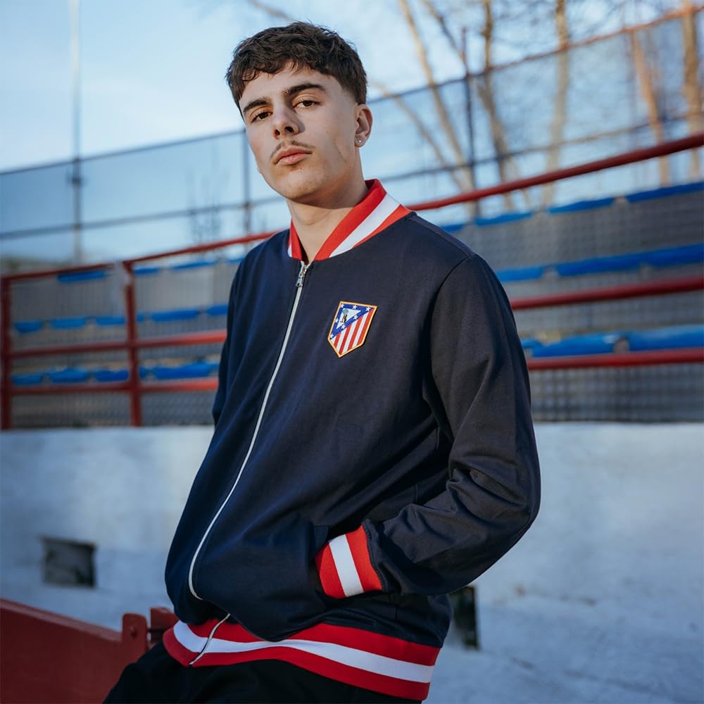Copa - Chaqueta de entrenamiento - Fútbol - Hombre - Atletico de Madrid 1969 - Retro - Azul - 50% algodón - 50% poliéster