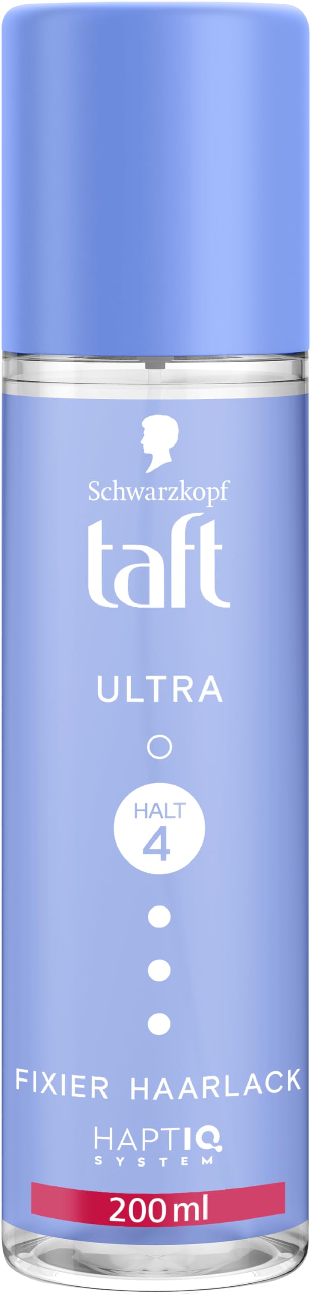 Schwarzkopf Taft Haarlack-Pump Ultra Fixier (200 ml), Haltegrad 4, Haarspray für alle Haartypen geeignet, gestärktes Haarstyling-Spray, vegane Formel*