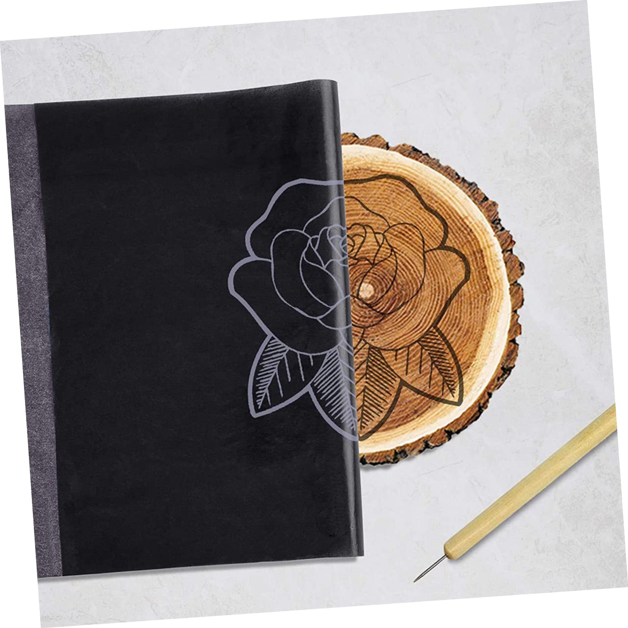 DOITOOL Transfer Paper for Drawing 100 Sheets A4 Carbon Paper Trace Canvas Fashion