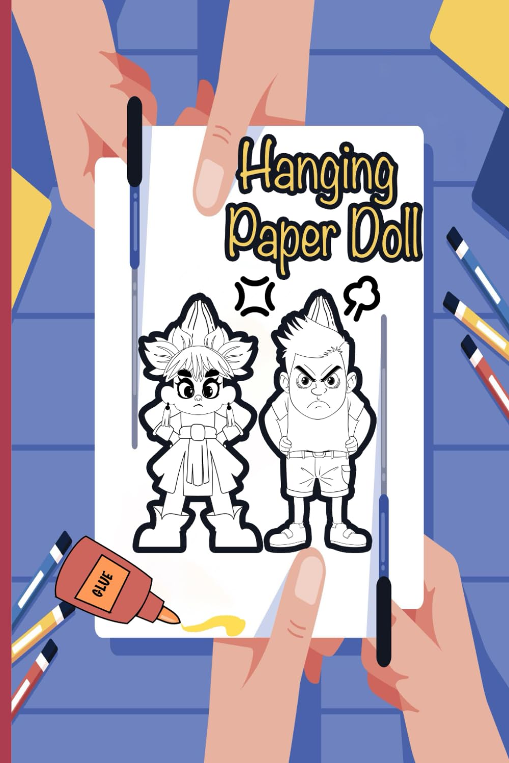 hanging paper doll: Over 15 paper doll to Colour, Cut & Assemble – A Creative Craft Book for Kids to Mix & Match and Build Their Own Hanging Paper Dolls