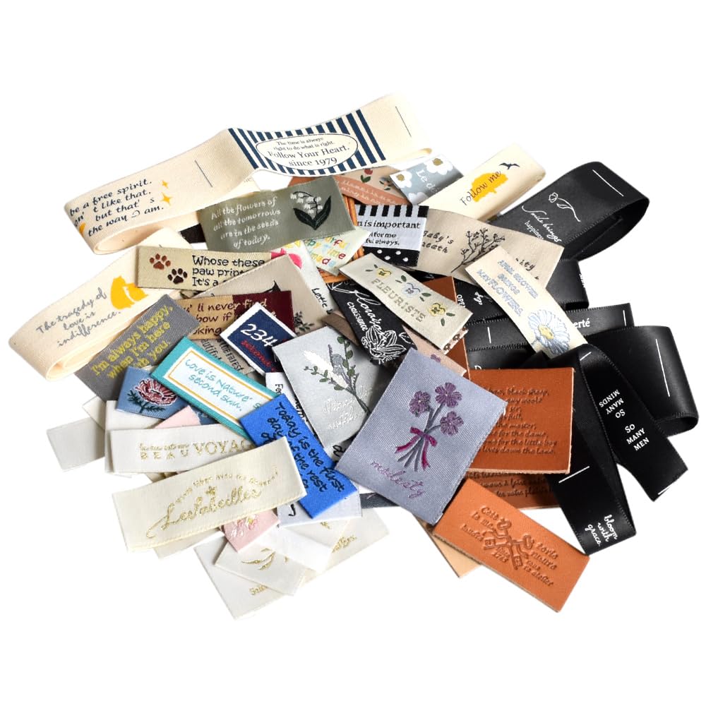 Amazon.co.jp: MYmama タグ盛り盛りセット 100枚入 ワッペン 刺繍タグ