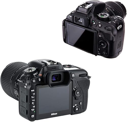 Miniatura 4 de JJC 2 tipos de visor ocular para Nikon D780 D750 D610 D3500 D3400 D5600 D5500 D7500 D7200, diseño largo suave + sombra de ojos original que