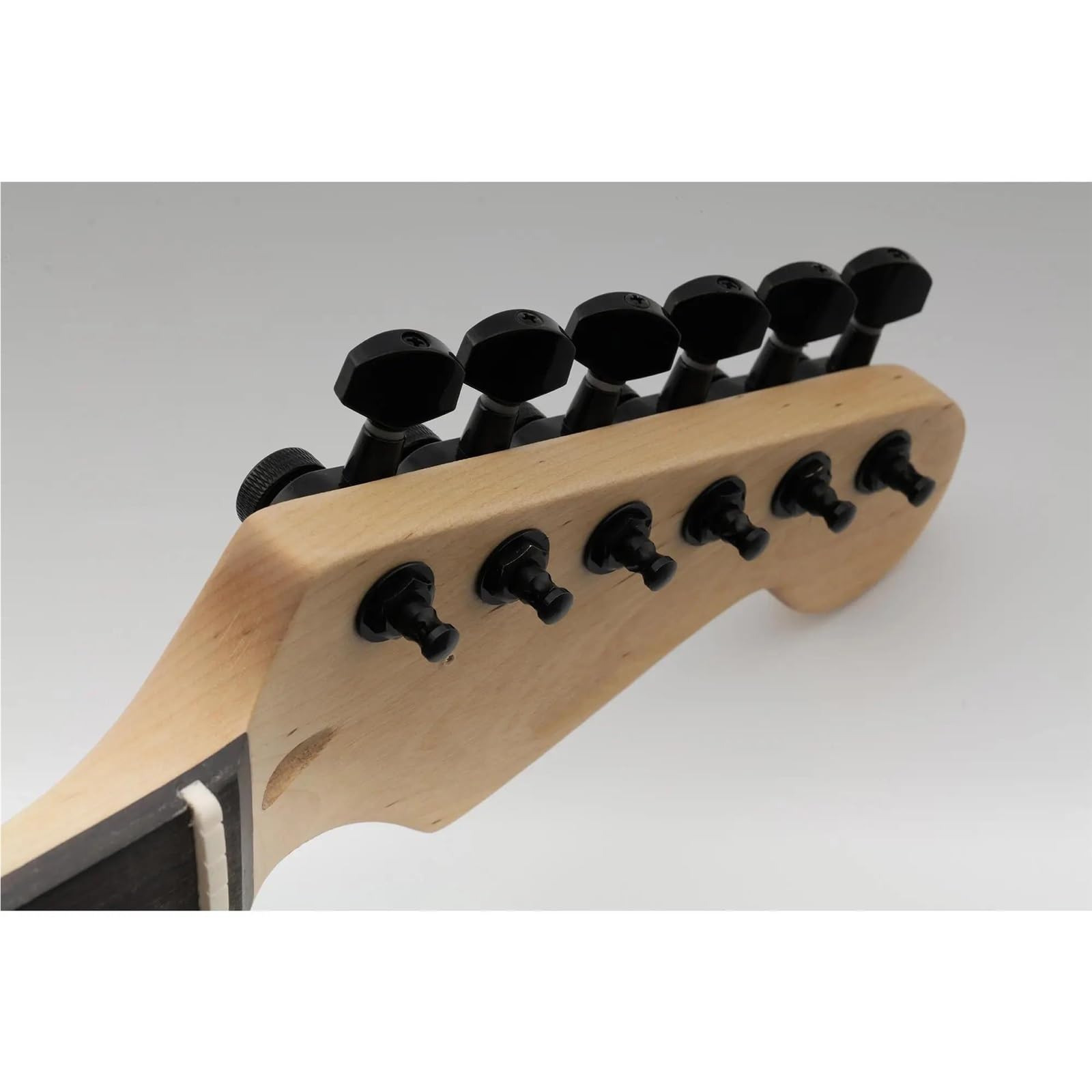 Juego De 6 Afinadores Bloqueo Guitarra En Línea Clavijas Afinación Llaves Clavijas Máquina(Black)