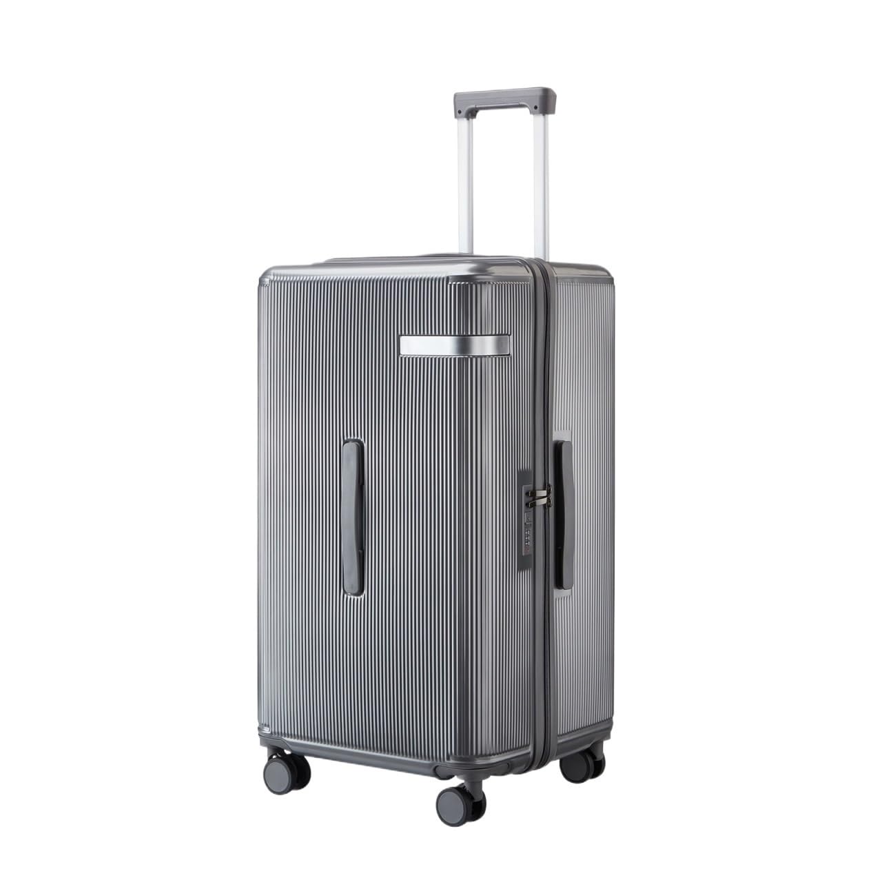 Valigia Valigia Spessa con Cerniera di Grande capacità E Ruote Universali Valige Bagaglio Mano(Grey,28inch)