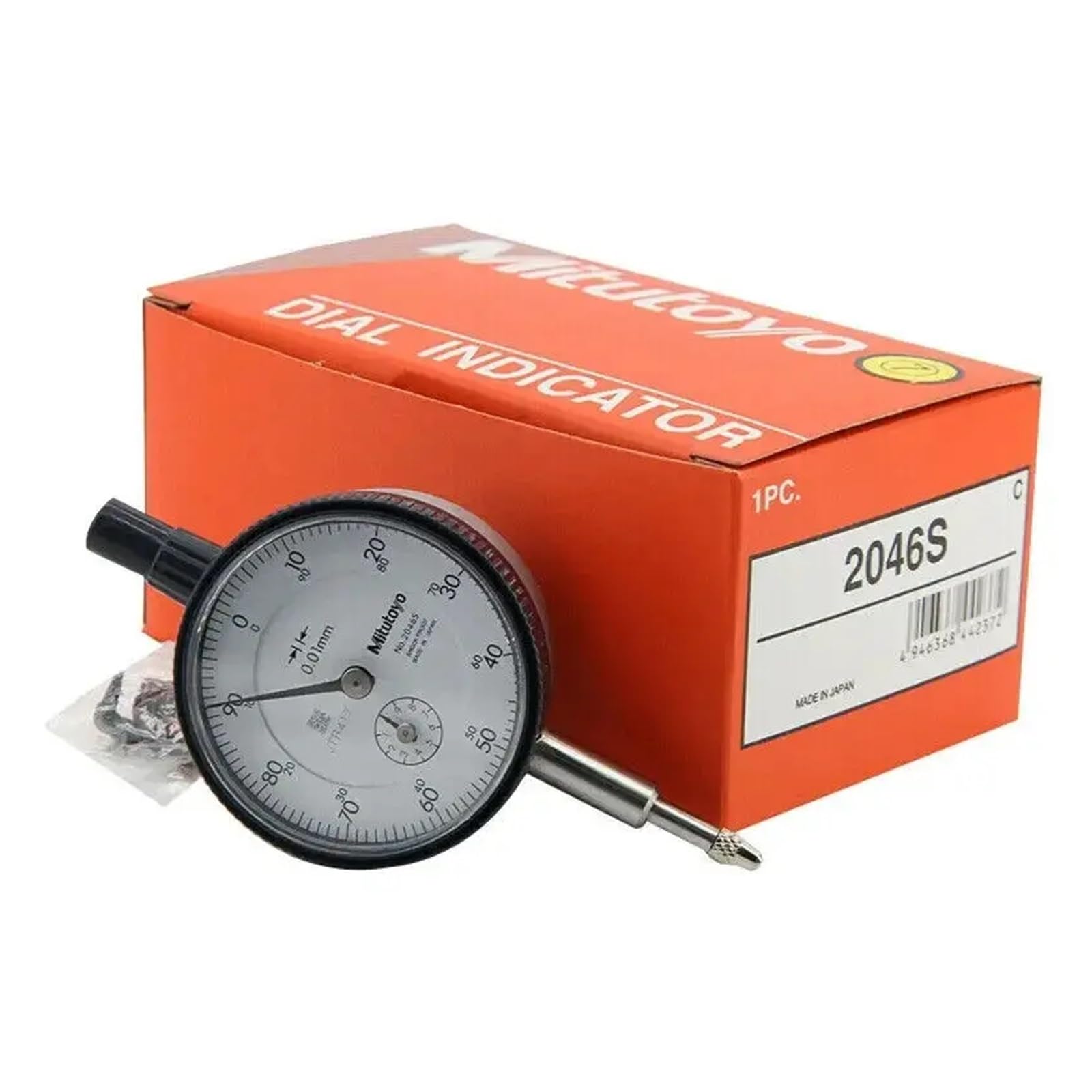 Cyfrowy czujnik zegarowy, Czujnik zegarowy Digimatic Dokładność 0,01 mm Zakres 10 Pręt pomiarowy 2–6 cali