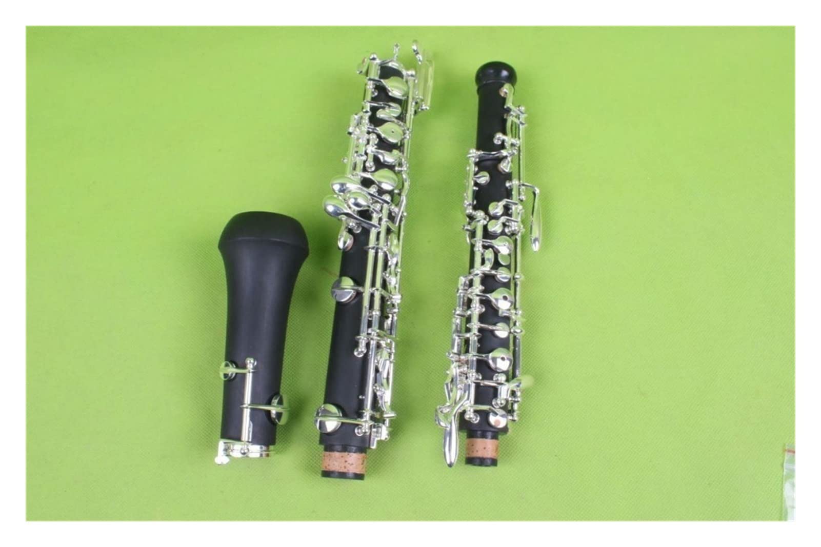 Strumento Oboe Chiave Oboe Professionale C Sinistra F Corpo in ebanite Chiave placcata Argento Custodia Professionale per Oboe Principiante di Oboe
