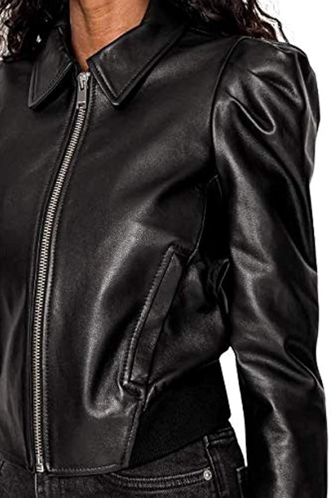 [ANDERSSON BELL]★24FW★MAEVE PUFF SLEEVES LEATHER JACKET Andersson Bell Maeve Leather Jacket In Brown - 62% Off