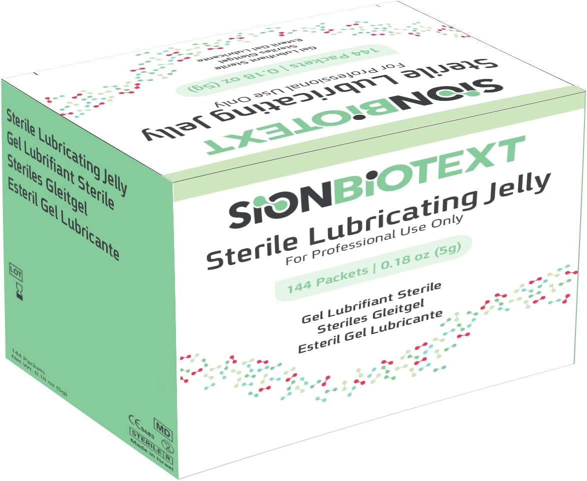 Paquetes de lubricante a base de agua estéril, 144 paquetes por caja