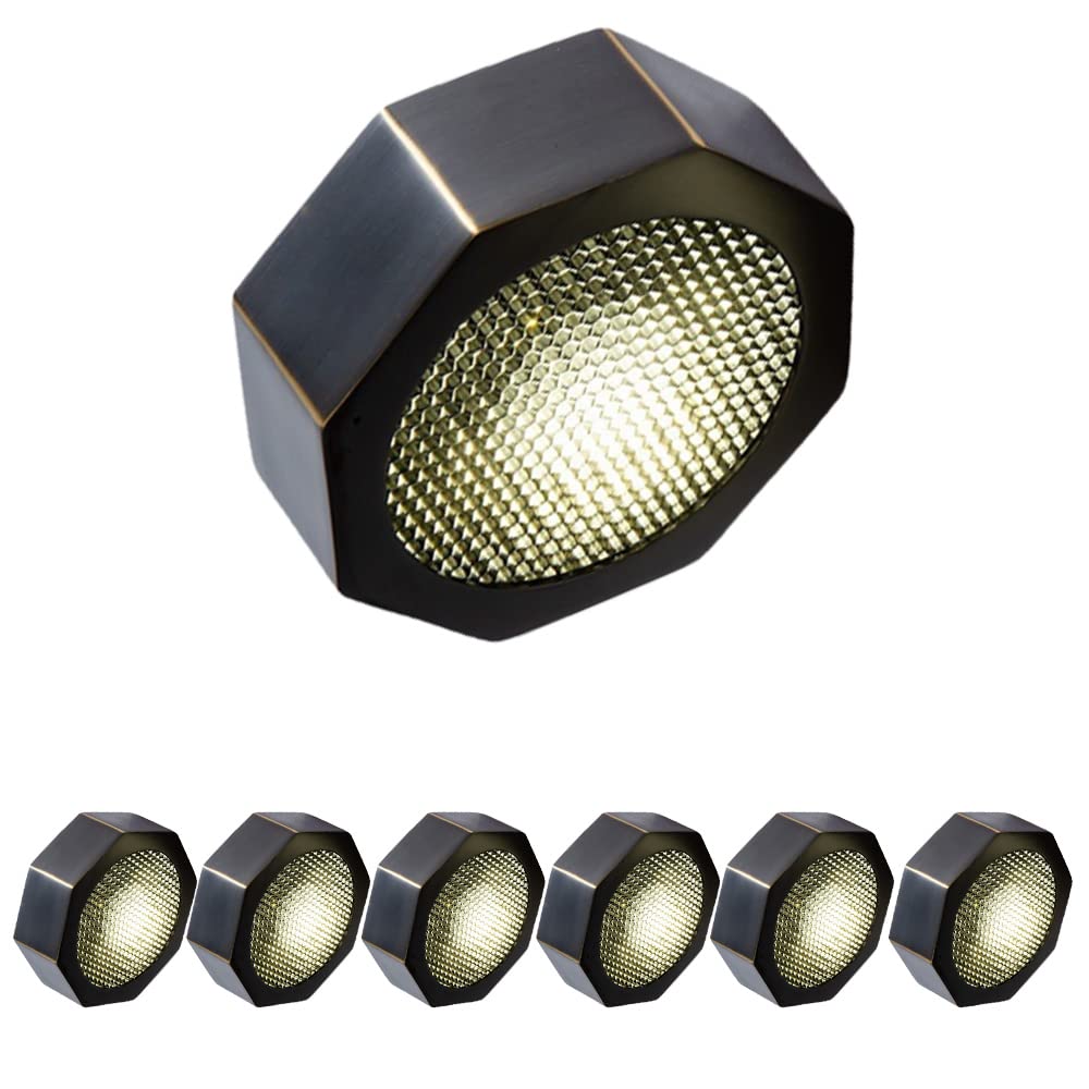 Spot LED tout en cuivre monté en surface rond 5W 7W 12W lot de 7 pièces sans scintillement pour rénovation