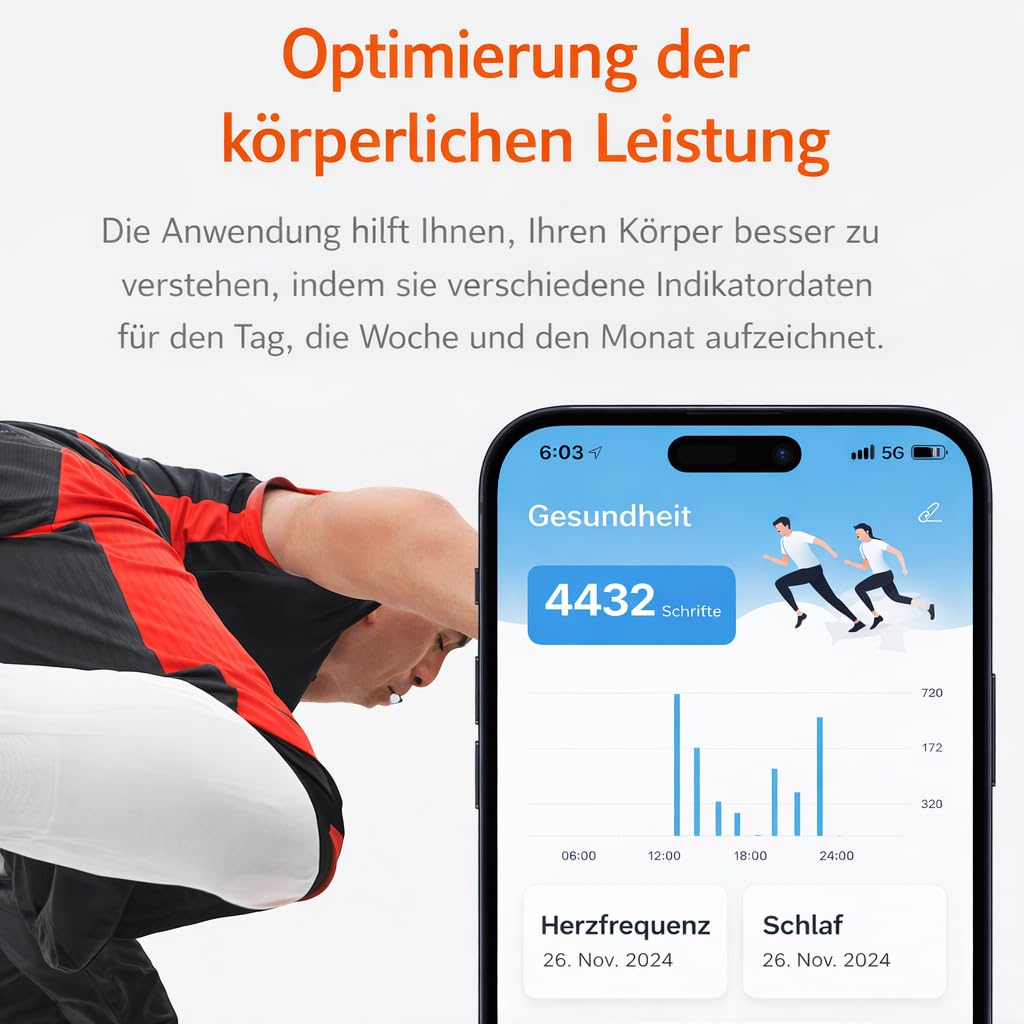 Smart Band Metall 2026 Neues Modell, Fitness Armband ohne Display Herren Damen, Metallgehäuse, Akku +1 Monat Laufzeit, GPS, Pulsmesser 24/7, SPO₂, Schlafmonitor, Schrittzähler, 170+ Sportmodi
