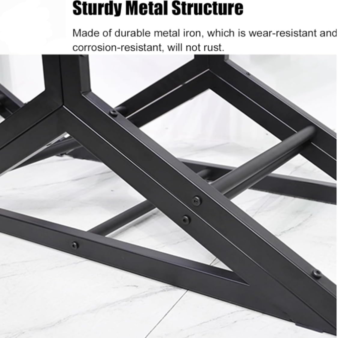 Espositore per Pneumatici con Cerchioni a Nido d'Ape, Organizer per Pneumatici per Auto in Piedi per Decorazioni da Parete per casa/Ufficio/Motel, Supporto BlackTriangleBase