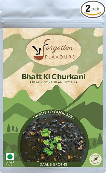 Forgotten Flavours Bhatt ki Churkani ( Black Soyabean Dal) Mix | Instant Dal Mix | Ready to Cook Dal | Fresh Ingredients & Spices | No Artificial Preservatives or Color