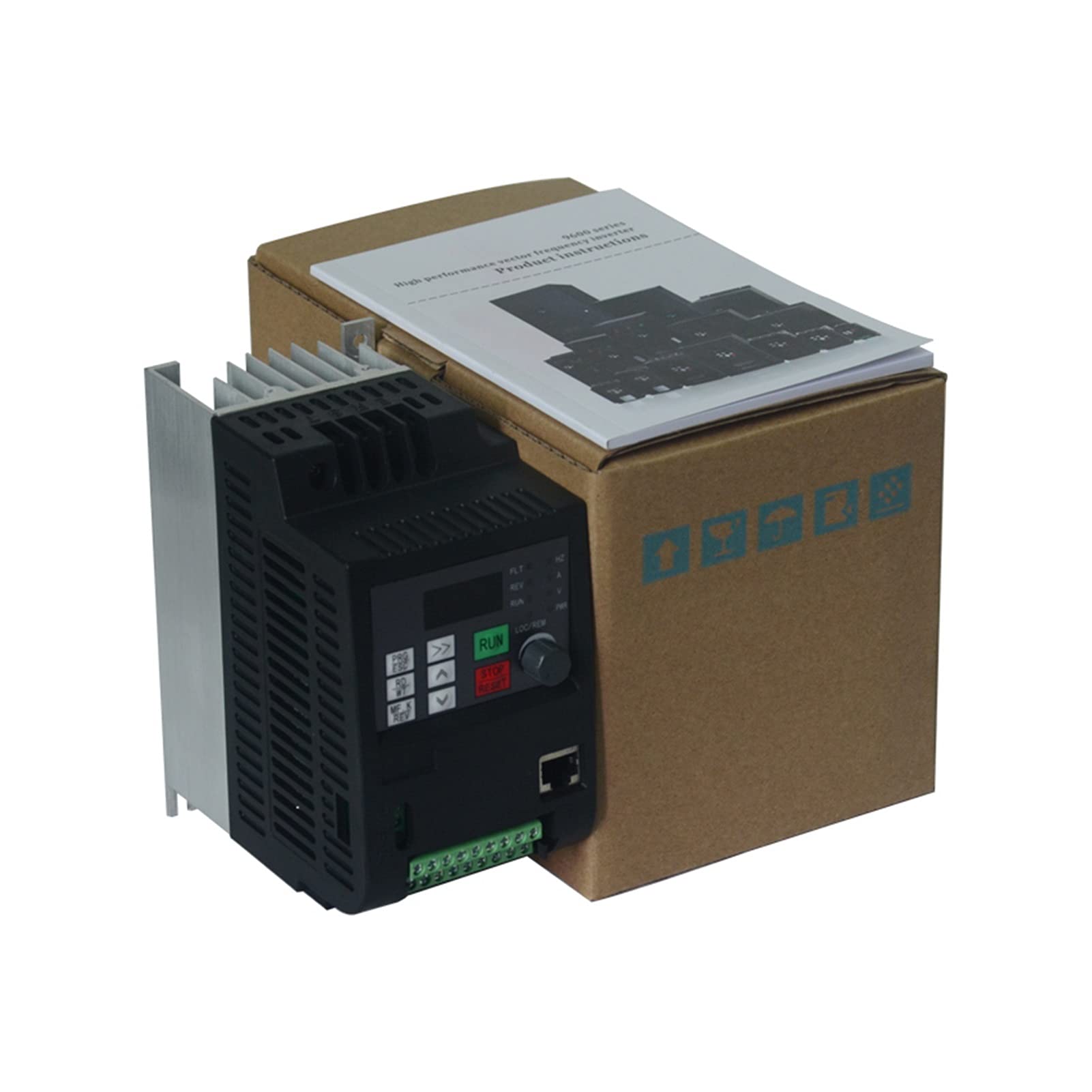 Variador de Frecuencia, 0.75kw 1.5kw 2200w Vfd Inversor con convertidor solar entrada monofásica MPPT for bomba de agua(2.2kw 3HP)