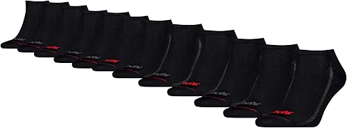 Levi's Men's 12-Pack Low Cut Socks, Black Combo, Medium