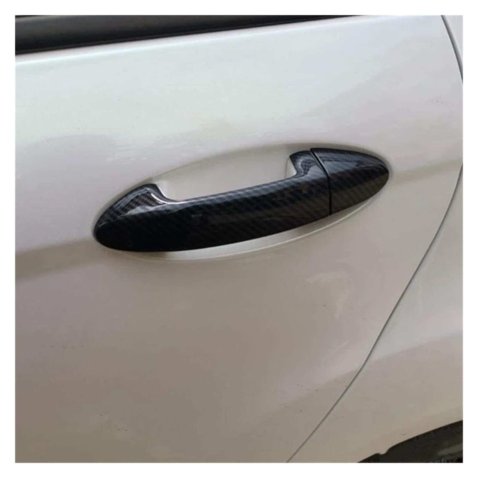 Cxxxef One Color Door Handle Cover Caps Car Front Rear Lef Right Exterior Door Handle Cap Cover Trim Protector Accessories For Fiesta 2009 2010 2011 2012