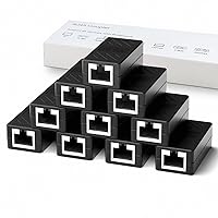 Vista 15 de Dingsun Acoplador RJ45, extensor Ethernet para conector hembra a hembra Cat7/Cat6/Cat5e/Cat5 (1 paquete, negro)