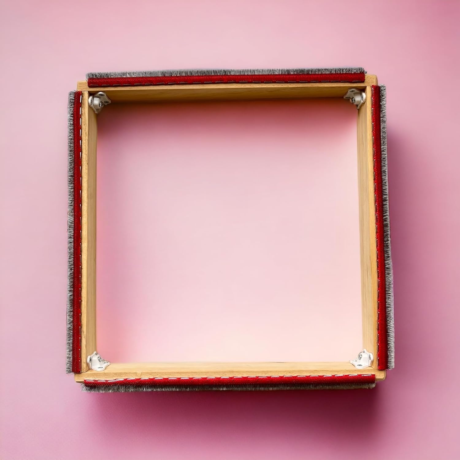 Kuksam - Square Embroidery Hoop with Needles - Gripper Frame, Pine Wood, Fabrics Holder, Rug hooking Frame, Cross Stitch Hoop, Wmbroidery - (76 x 76 cm) (30 x 30 inch)