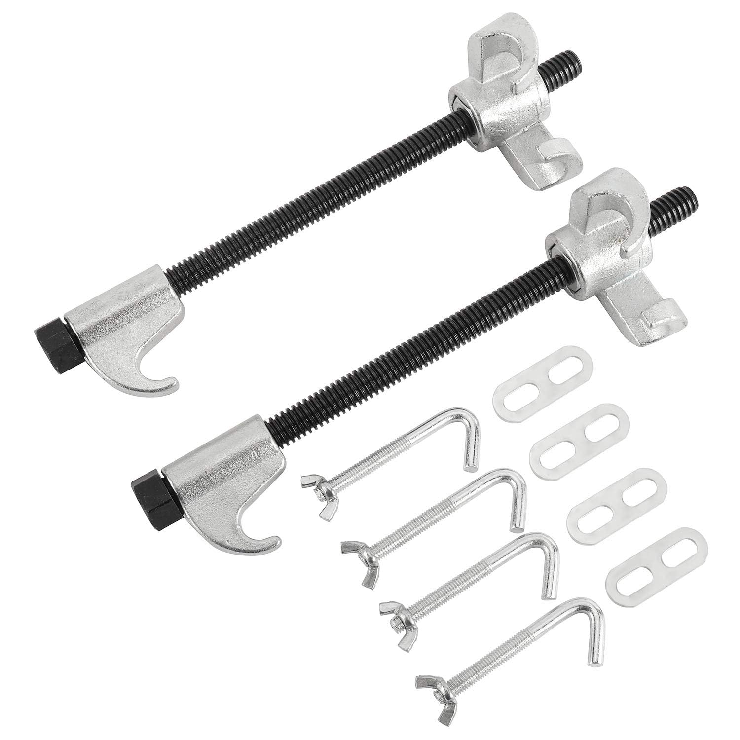 BOOMSTART Compresseur à ressorts 2 pièces avec kit d'accessoires 300 mm Tendeur de ressort Compresseurs à ressort Outil universel