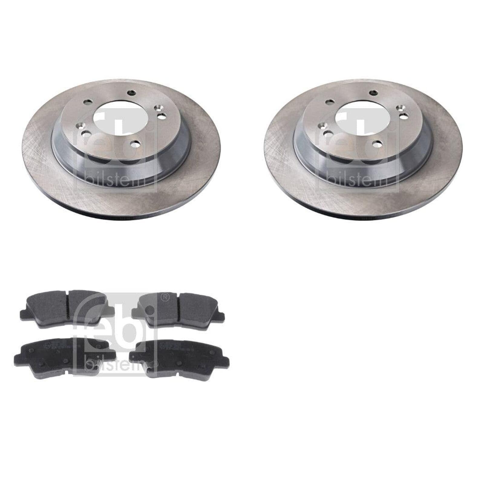 Febi Bremsscheiben 284mm + Beläge hinten | 108550 + 116285 Kompatibel mit Carens IV