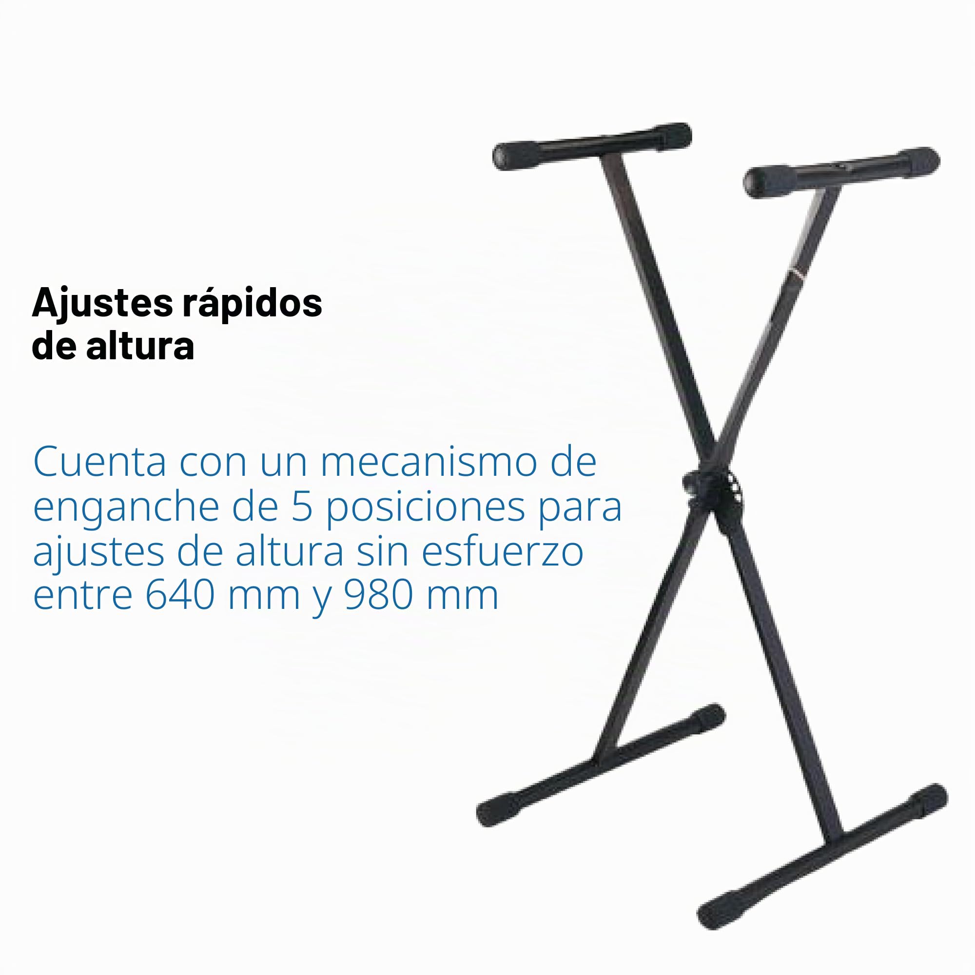 Soundsation – Único Teclado Soporte con altura ajustable