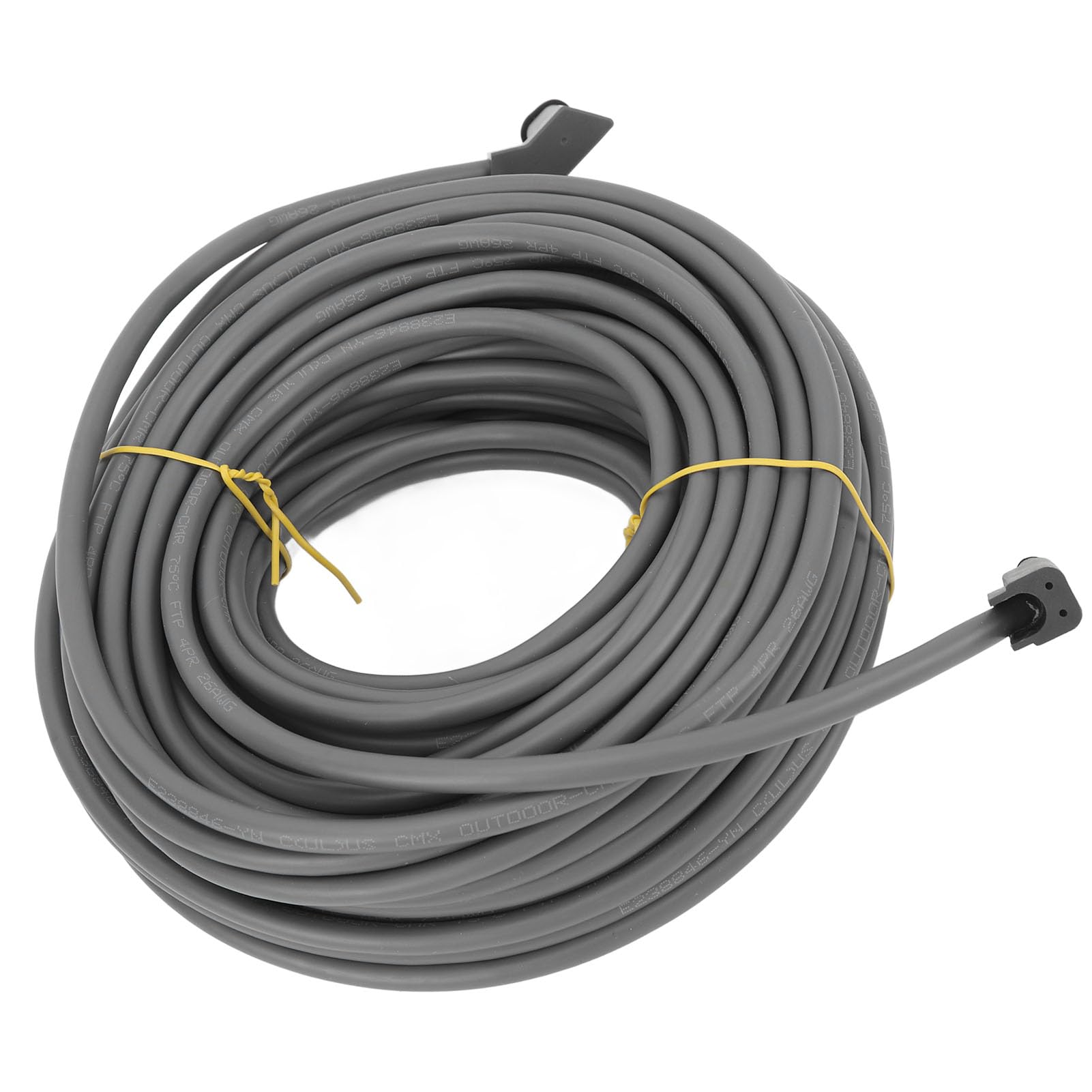 Câble D'extension Satellite de 75 Pieds, Cordon étanche et Robuste pour Usage Domestique et Extérieur, Caoutchouc et Cuivre Rouge