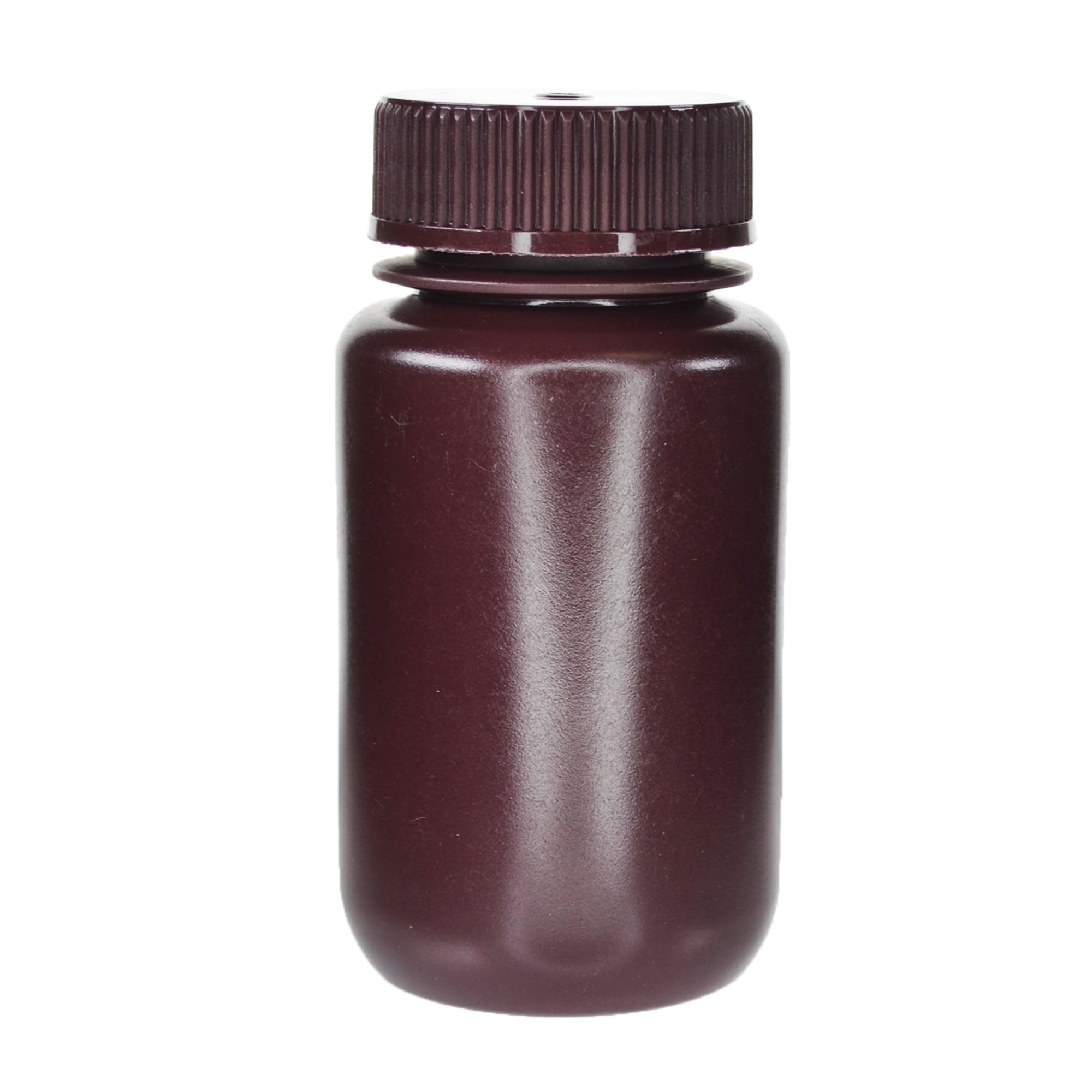 EISCO - Confezione da 12 flaconi per reagenti in HDPE ambrato a bocca larga da 125 ml, con tappo in polipropilene, non sterili, a prova di perdite, resistenti agli agenti chimici, schermatura dai