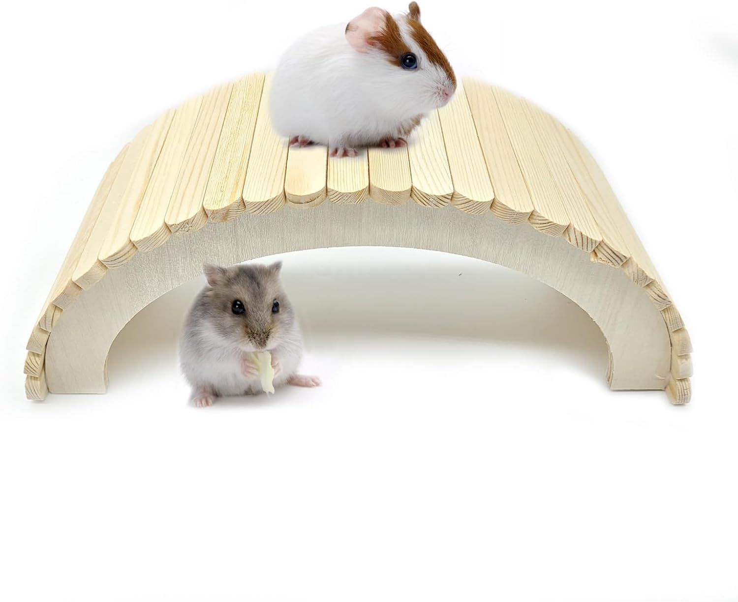 BNOSDM Hamster Climbing Ladder Rodents Wooden Suspension Bridge Chinchilla Tunnel