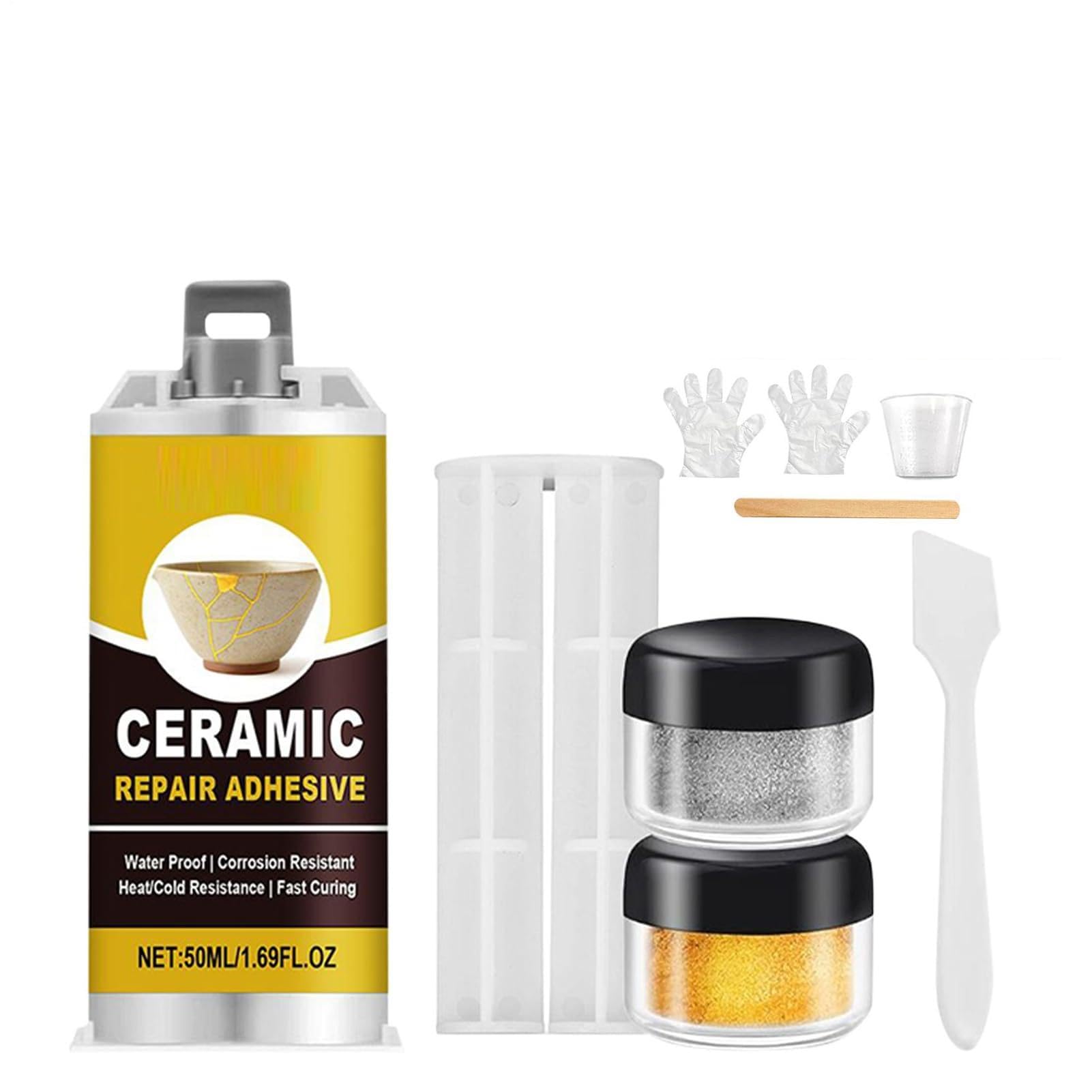 Ceramic Repair Kit with Gold Paste