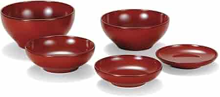【A】越前漆器 漆遊館 茜朱 応量器 (五ツ組) 化粧箱 越前漆器 漆遊館 茜朱 応量器 (五ツ組) 化粧箱 - メルカリ